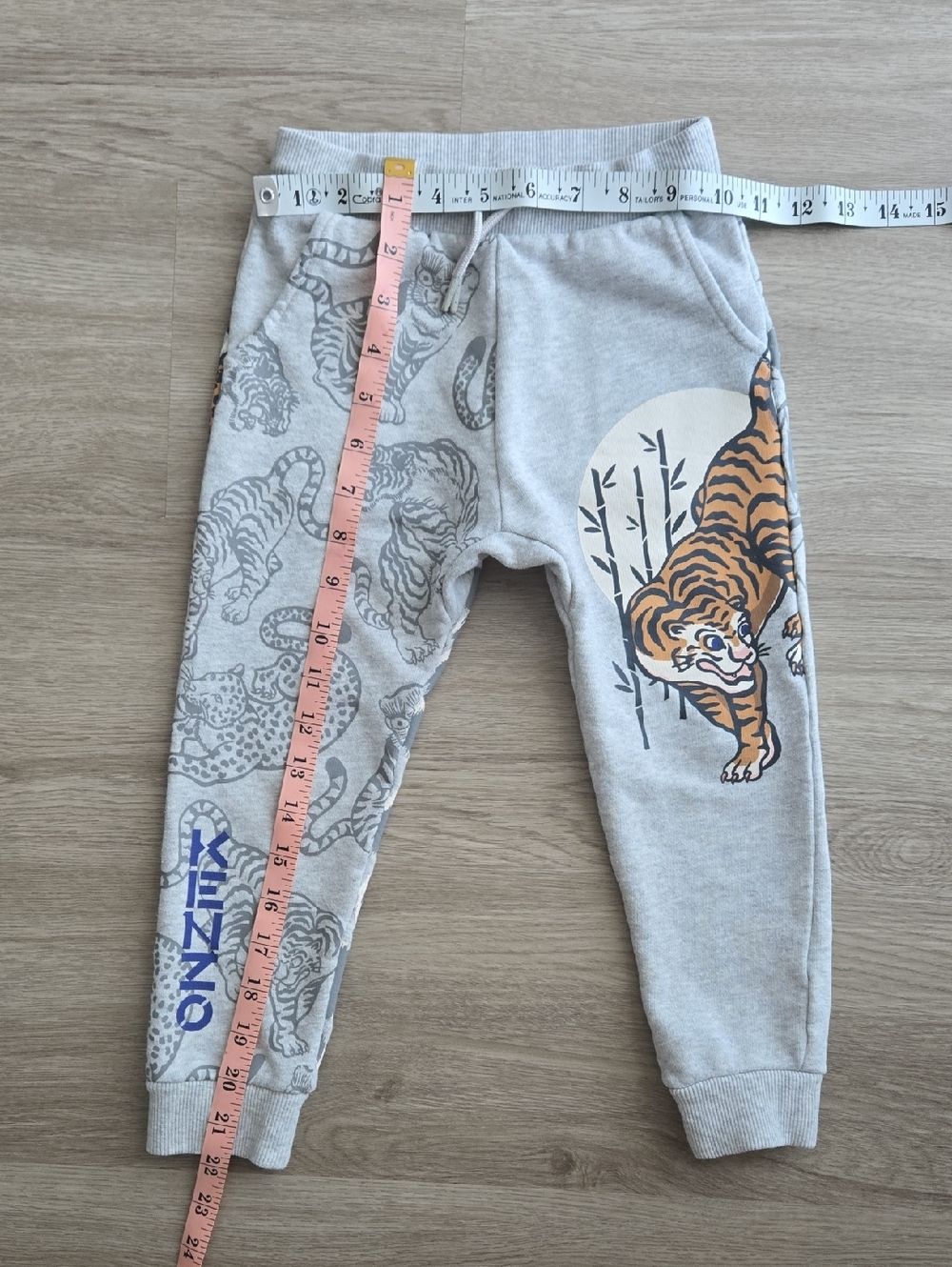 Kenzo Kids' Gray Animal Print Jogger Pants, Size 3y - Picture 5 of 5